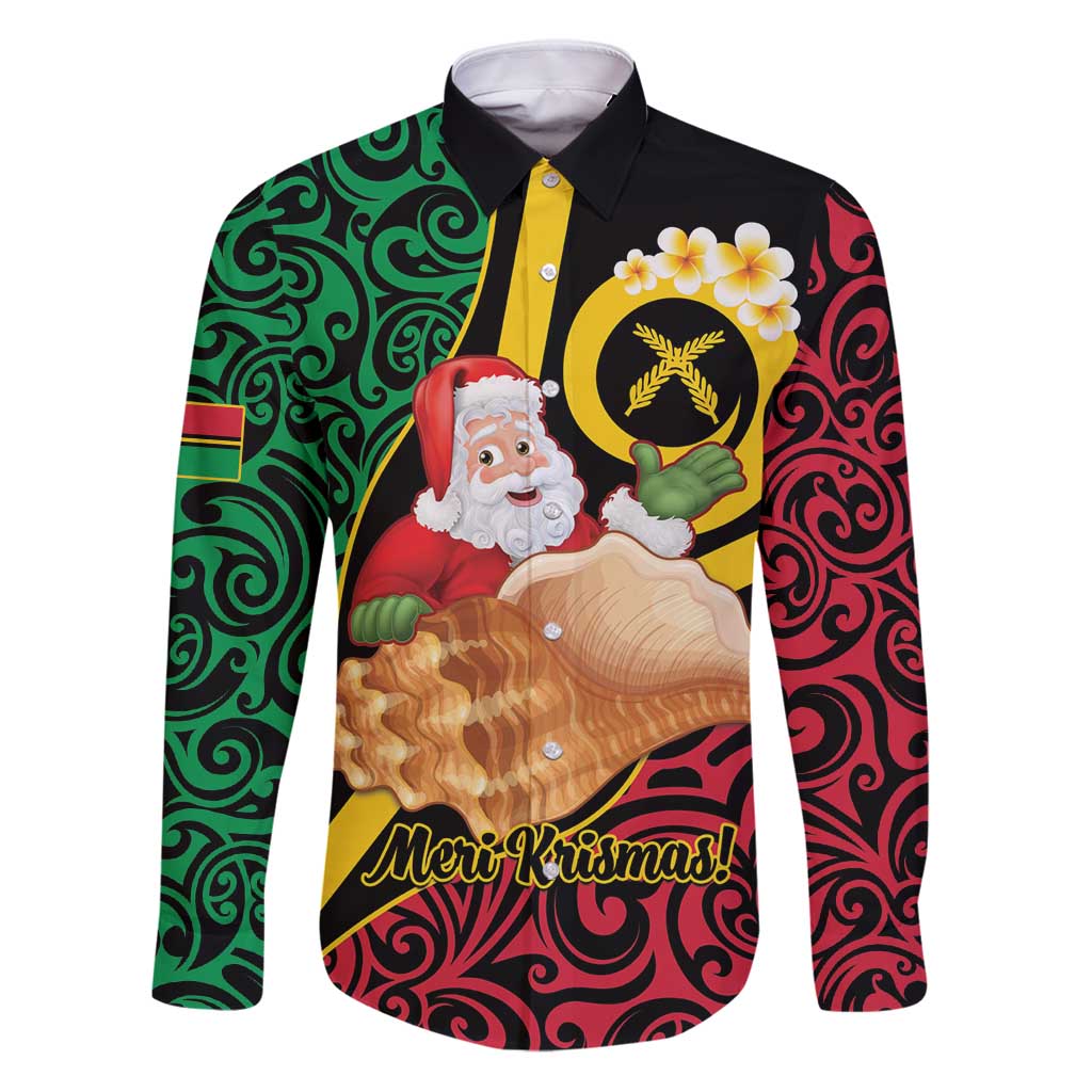 Vanuatu Christmas Family Matching Puletasi and Hawaiian Shirt Vanuatuan Conch Shell - Meri Krismas!