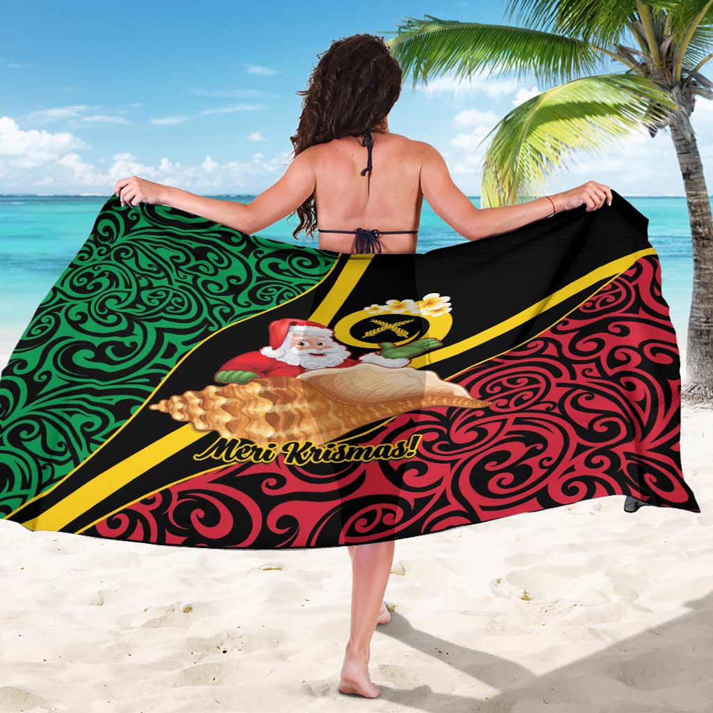 Vanuatu Christmas Sarong Vanuatuan Conch Shell - Meri Krismas! LT14 - Polynesian Pride