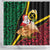 Vanuatu Christmas Shower Curtain Vanuatuan Conch Shell - Meri Krismas!