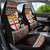 Fiji Christmas Car Seat Cover Fijian Masi Marau na Kerisimasi! - Brown