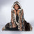 Fiji Christmas Hooded Blanket Fijian Masi Marau na Kerisimasi! - Brown