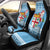 Fiji Christmas Car Seat Cover Fijian Masi Marau na Kerisimasi! - Blue