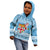 Fiji Christmas Kid Hoodie Fijian Masi Marau na Kerisimasi! - Blue