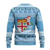 Fiji Christmas Ugly Christmas Sweater Fijian Masi Marau na Kerisimasi! - Blue LT14 - Polynesian Pride