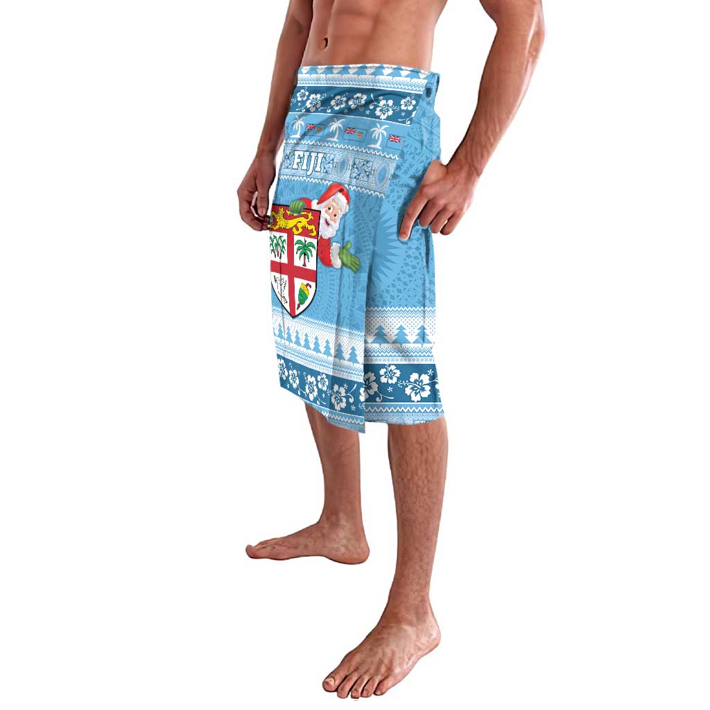Fiji Christmas Lavalava Fijian Masi Marau na Kerisimasi! - Blue