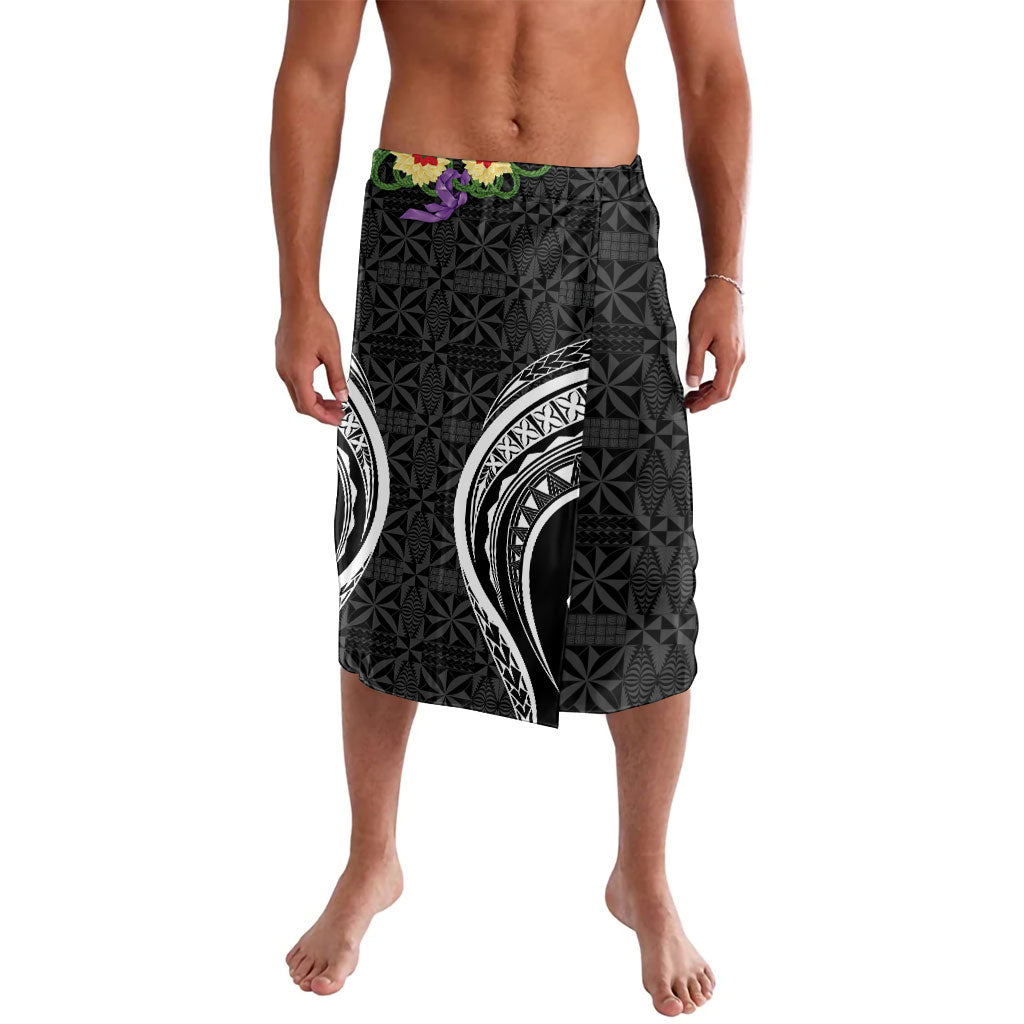 Black Tonga Ngatu Kahoa Lei Lavalava