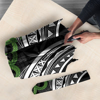 Black Tonga Ngatu Kahoa Lei Umbrella