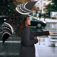 Black Tonga Ngatu Kahoa Lei Umbrella