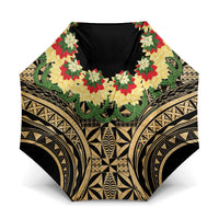 Grunge Gold Tonga Ngatu Kahoa Lei Umbrella