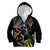 Aotearoa Kowhai Tui Bird Kid Hoodie Maori Ngaru With Silver Fern