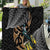 Aotearoa Kowhai Tui Bird Quilt Maori Ngaru With Silver Fern