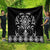 Black Ngaru Taniko With Aotearoa Maori Tattoo Quilt