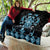 Blue Ngaru Taniko With Aotearoa Maori Tattoo Quilt