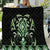 Green Ngaru Taniko With Aotearoa Maori Tattoo Quilt