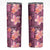 Pink Hawaii Plumeria With Tropical Flowers Motifs Skinny Tumbler
