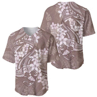 Polynesia Hammerhead Shark Tattoo With Plumeria Lei Baseball Jersey LT14 - Polynesian Pride