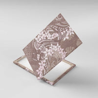 Polynesia Hammerhead Shark Tattoo With Plumeria Lei Canvas Wall Art