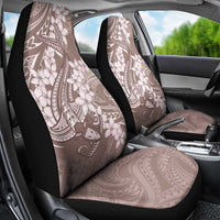 Polynesia Hammerhead Shark Tattoo With Plumeria Lei Car Seat Cover