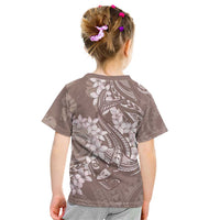 Polynesia Hammerhead Shark Tattoo With Plumeria Lei Kid T Shirt LT14 - Polynesian Pride