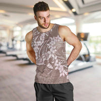 Polynesia Hammerhead Shark Tattoo With Plumeria Lei Men Tank Top