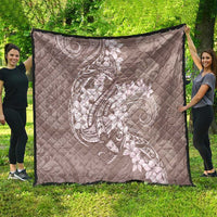 Polynesia Hammerhead Shark Tattoo With Plumeria Lei Quilt LT14 - Polynesian Pride