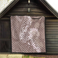 Polynesia Hammerhead Shark Tattoo With Plumeria Lei Quilt LT14 - Polynesian Pride