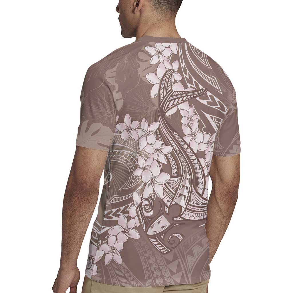 Polynesia Hammerhead Shark Tattoo With Plumeria Lei Rugby Jersey