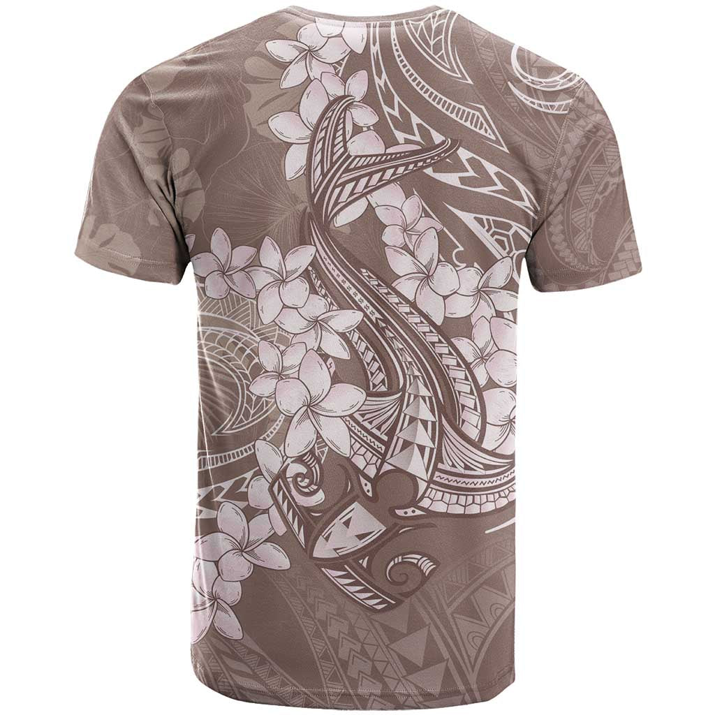 Polynesia Hammerhead Shark Tattoo With Plumeria Lei T Shirt LT14 - Polynesian Pride