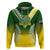 Custom Cook Islands Rugby Hoodie Pacific Go The Kukis Gradient Style LT14 Pullover Hoodie Green - Polynesian Pride