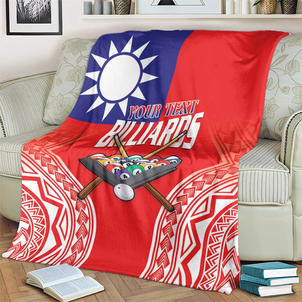 Personalised Taiwan Billiards Blanket Eight-ball Pool Polynesia Tattoo - Polynesian Pride