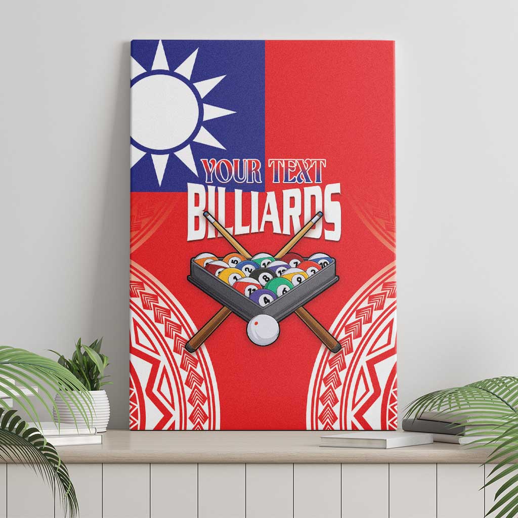 Personalised Taiwan Billiards Canvas Wall Art Eight-ball Pool Polynesia Tattoo - Polynesian Pride