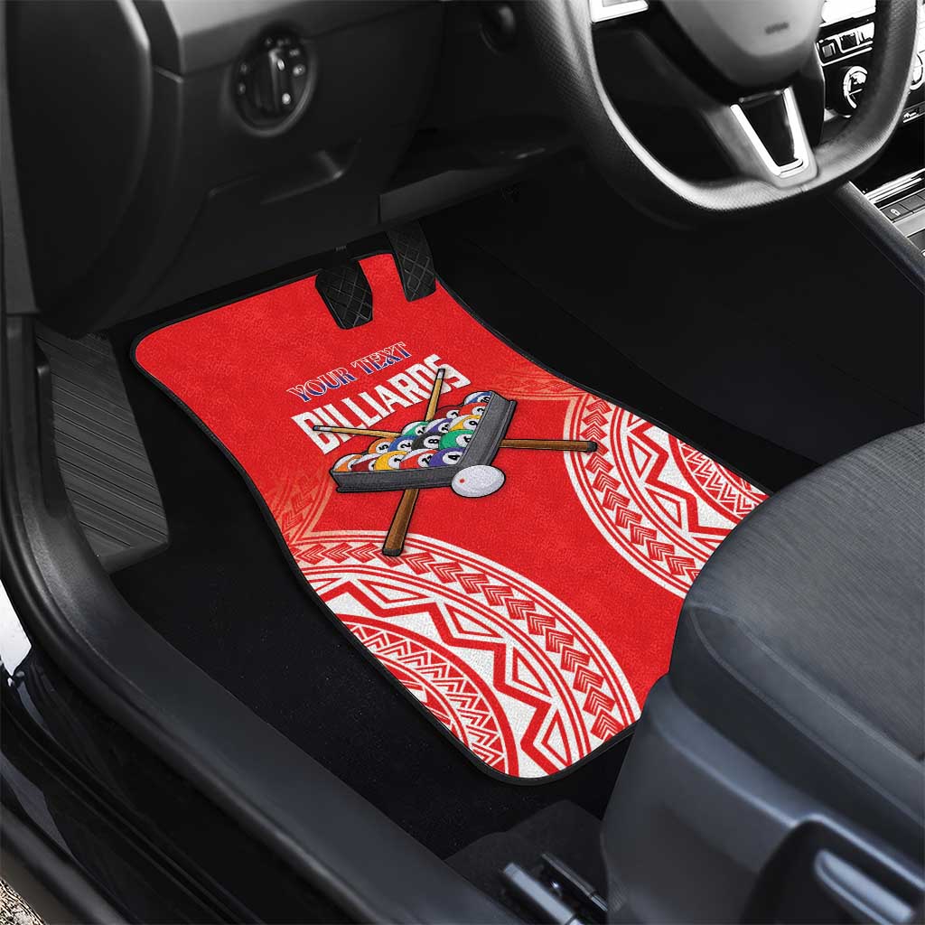 Personalised Taiwan Billiards Car Mats Eight-ball Pool Polynesia Tattoo - Polynesian Pride