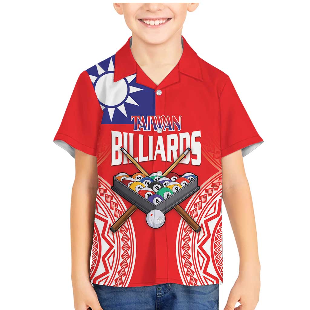 Personalised Taiwan Billiards Family Matching Mermaid Dress and Hawaiian Shirt Eight-ball Pool Polynesia Tattoo - Polynesian Pride