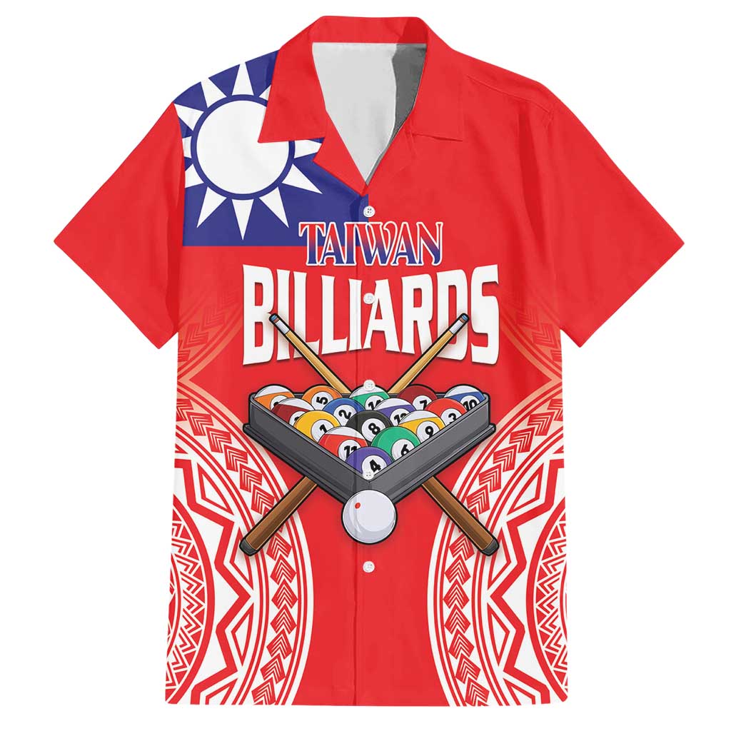 Personalised Taiwan Billiards Family Matching Short Sleeve Bodycon Dress and Hawaiian Shirt Eight-ball Pool Polynesia Tattoo - Polynesian Pride