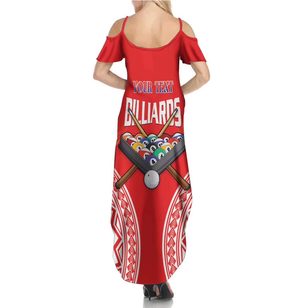 Personalised Taiwan Billiards Family Matching Summer Maxi Dress and Hawaiian Shirt Eight-ball Pool Polynesia Tattoo - Polynesian Pride