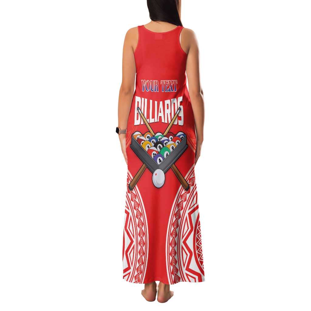 Personalised Taiwan Billiards Family Matching Tank Maxi Dress and Hawaiian Shirt Eight-ball Pool Polynesia Tattoo - Polynesian Pride