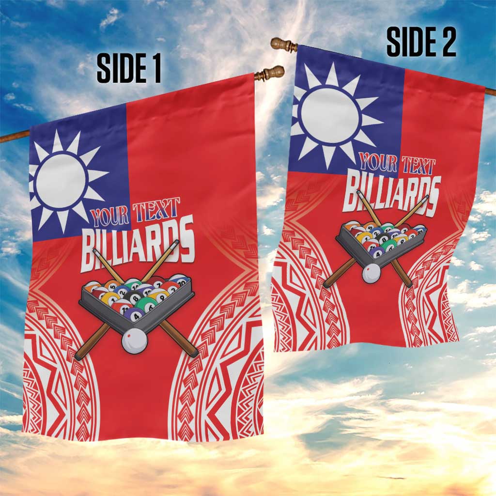 Personalised Taiwan Billiards Garden Flag Eight-ball Pool Polynesia Tattoo - Polynesian Pride