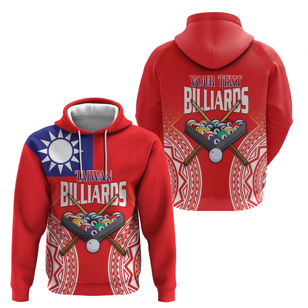 Personalised Taiwan Billiards Hoodie Eight-ball Pool Polynesia Tattoo - Polynesian Pride