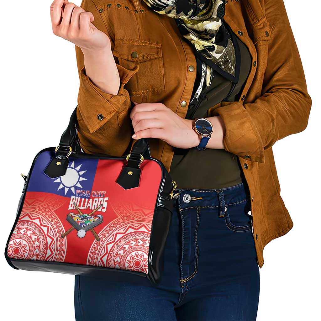 Personalised Taiwan Billiards Shoulder Handbag Eight-ball Pool Polynesia Tattoo - Polynesian Pride