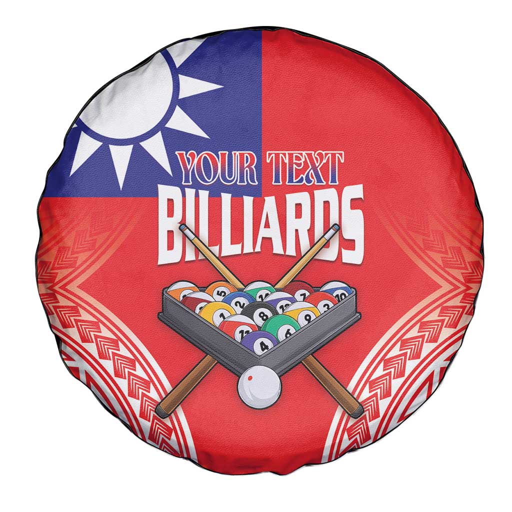 Personalised Taiwan Billiards Spare Tire Cover Eight-ball Pool Polynesia Tattoo - Polynesian Pride