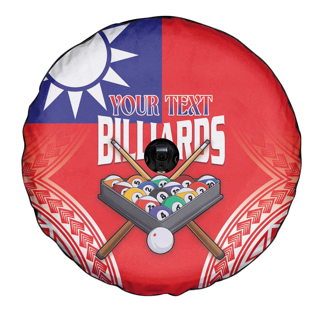Personalised Taiwan Billiards Spare Tire Cover Eight-ball Pool Polynesia Tattoo - Polynesian Pride