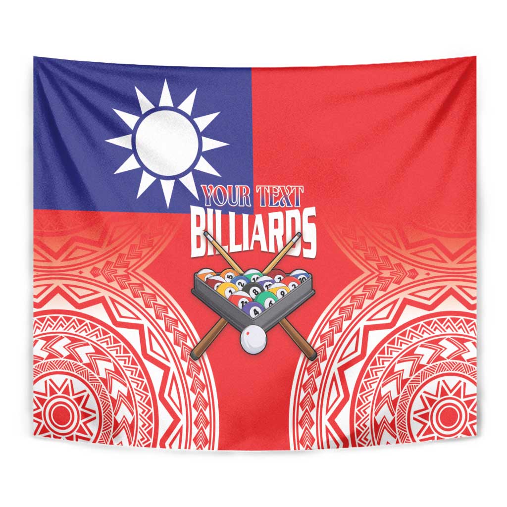 Personalised Taiwan Billiards Tapestry Eight-ball Pool Polynesia Tattoo - Polynesian Pride