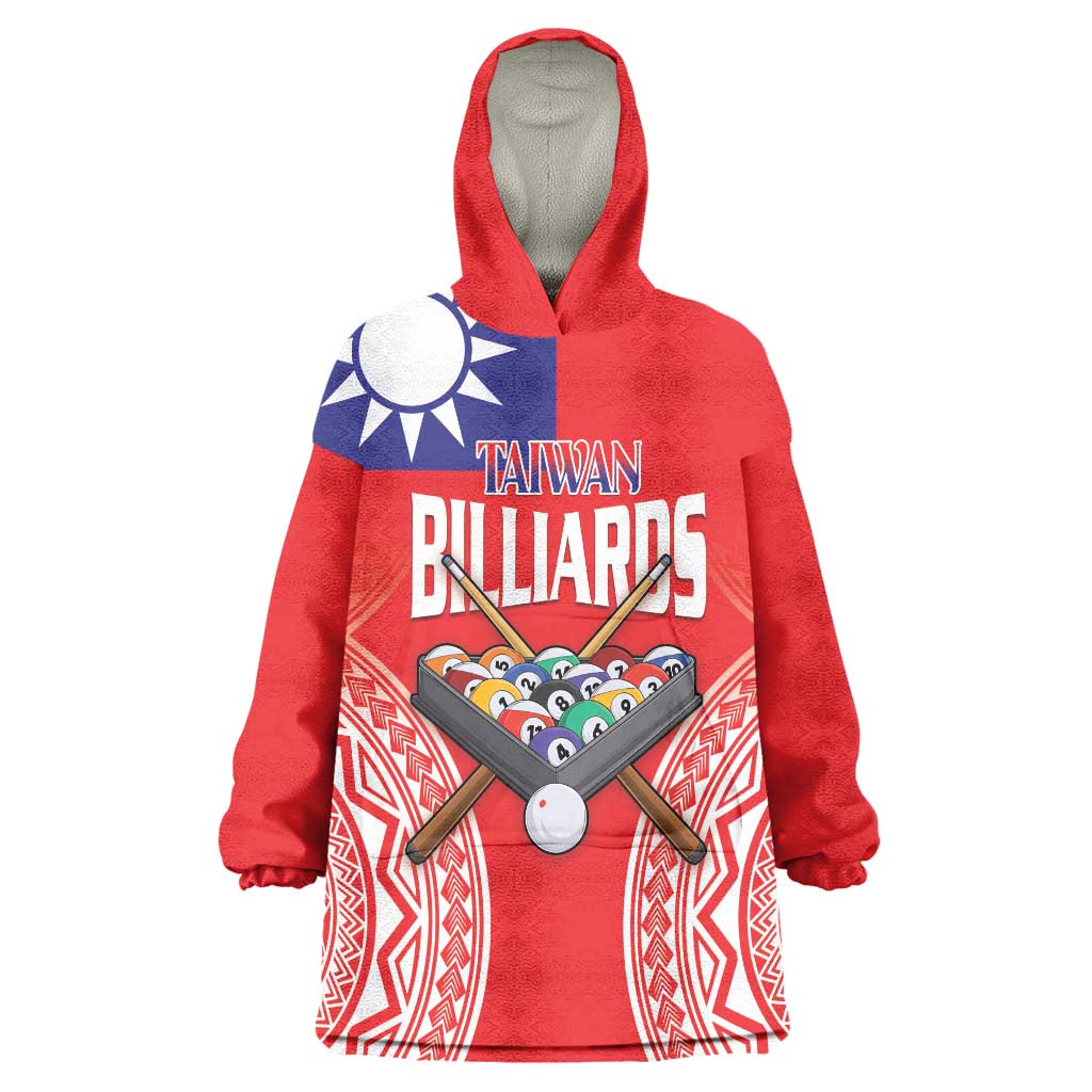 Personalised Taiwan Billiards Wearable Blanket Hoodie Eight-ball Pool Polynesia Tattoo - Polynesian Pride