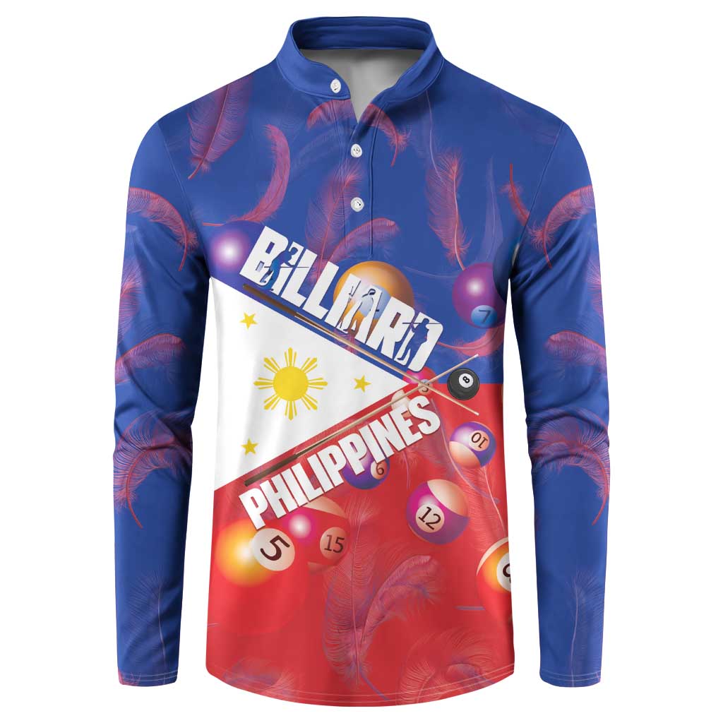 Personalised Philippines Billiards Button Sweatshirt Cue With Balls Flag Style - Polynesian Pride