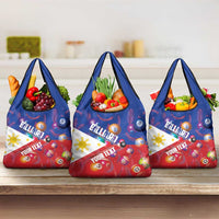 Personalised Philippines Billiards Grocery Bag Cue With Balls Flag Style LT14 3-pack One Size Red - Polynesian Pride
