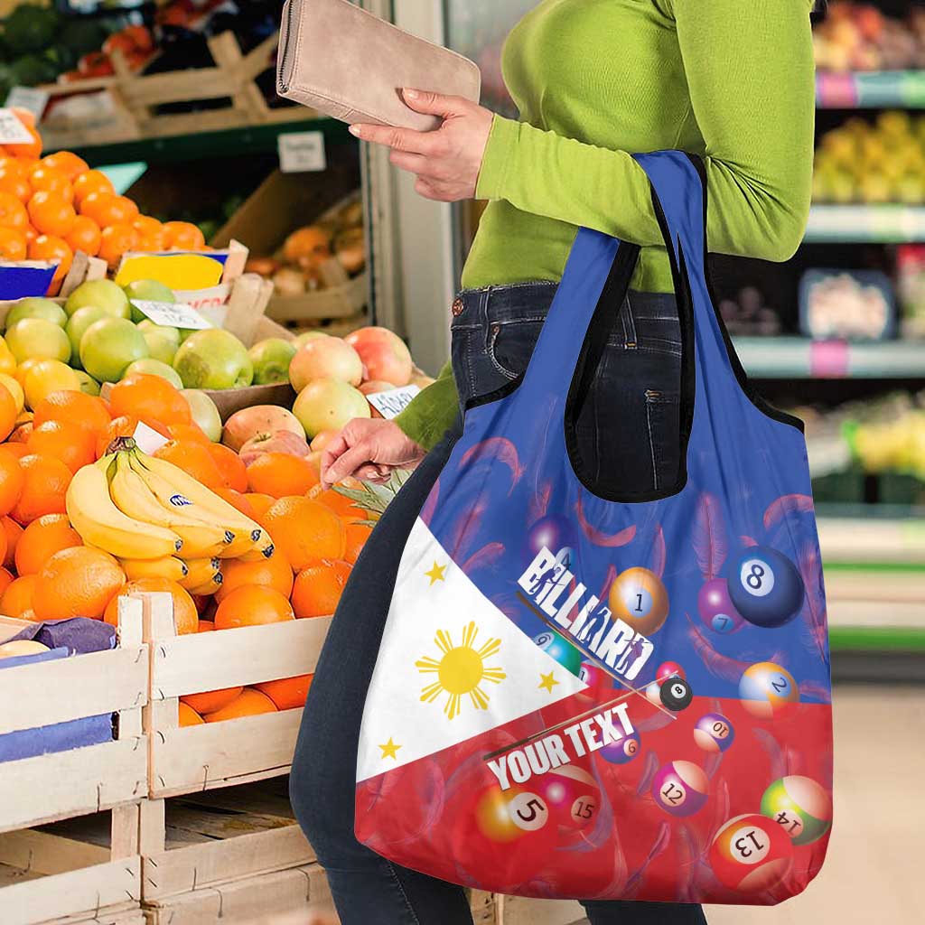 Personalised Philippines Billiards Grocery Bag Cue With Balls Flag Style LT14 - Polynesian Pride
