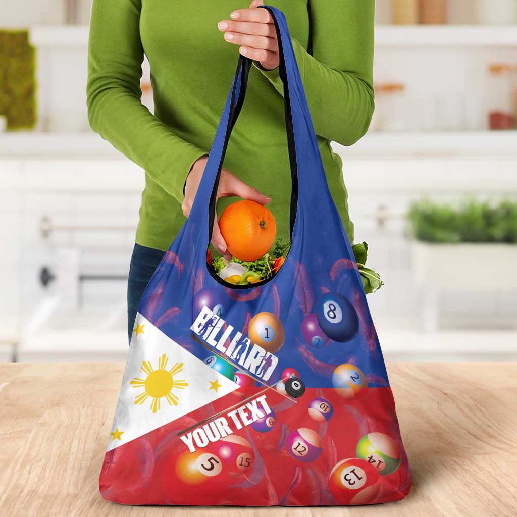 Personalised Philippines Billiards Grocery Bag Cue With Balls Flag Style LT14 - Polynesian Pride