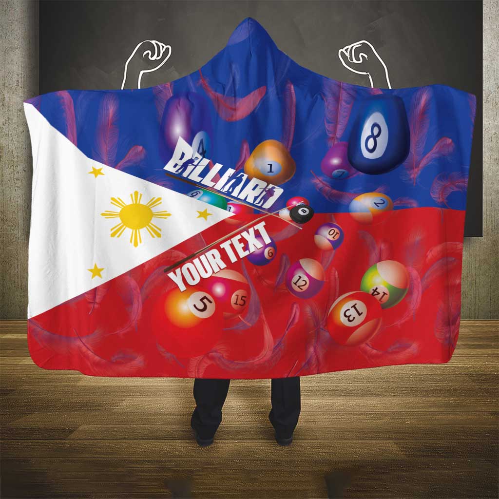 Personalised Philippines Billiards Hooded Blanket Cue With Balls Flag Style - Polynesian Pride