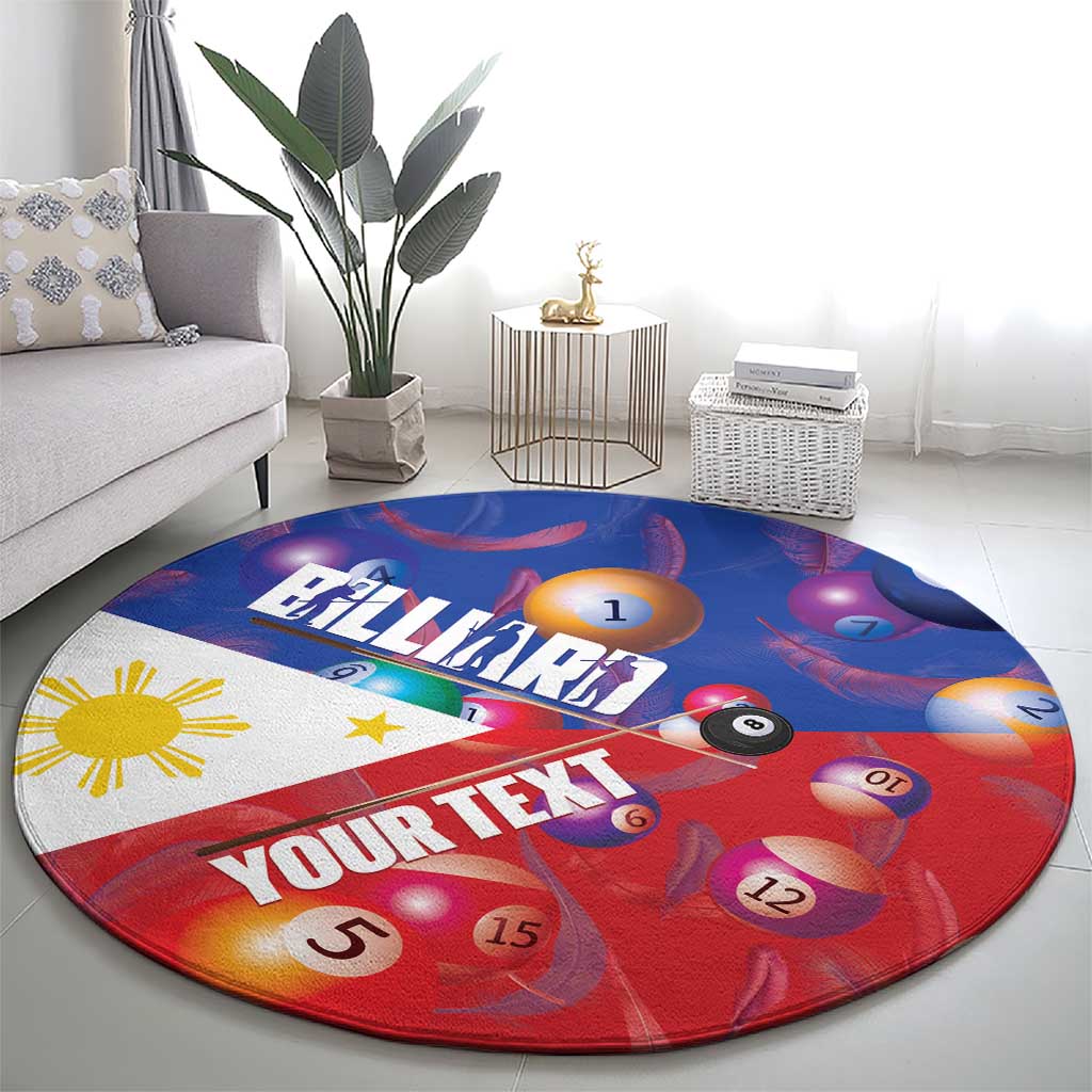 Personalised Philippines Billiards Round Carpet Cue With Balls Flag Style LT14 - Polynesian Pride