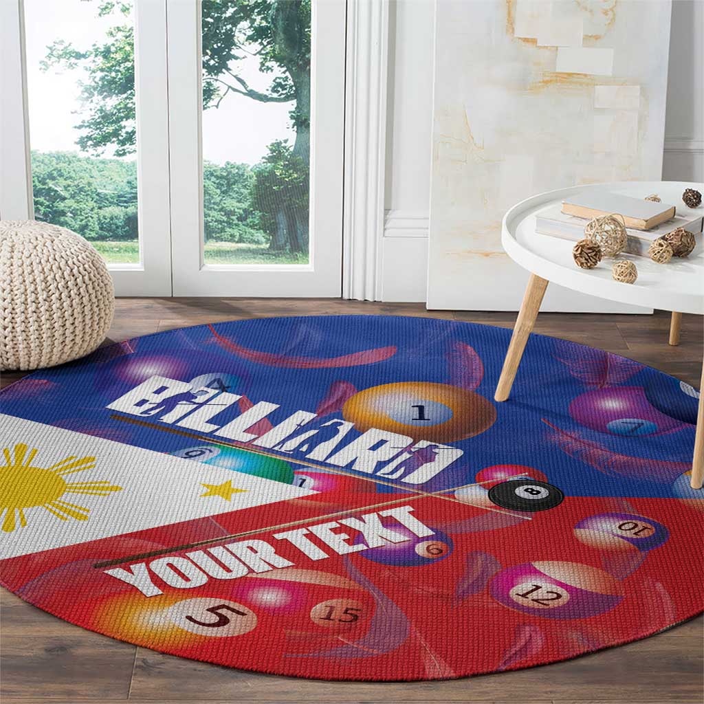 Personalised Philippines Billiards Round Carpet Cue With Balls Flag Style LT14 - Polynesian Pride